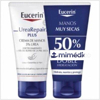 PACK UREA REPAIR CREMA DE MANOS 5% UREA 2ªU 50% EUCERIN