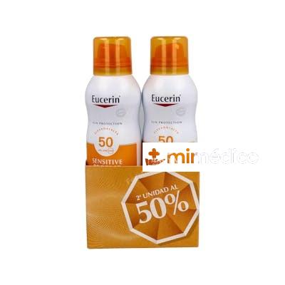 DUPLO SPRAY TRANSPARENTE DRY TOUCH FPS50 2X200ML. EUCERIN