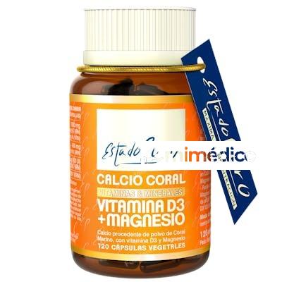 CALCIO CORAL+VIT D3+MG 120CAP. ESTADO PURO TONGIL