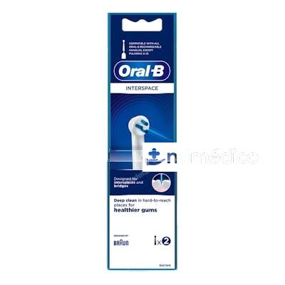RECAMBIO CEPILLO RECARGABLE INTERSPACE 2UD. ORAL B