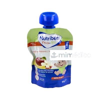 NUTRIBEN FRUTA AND GO !MANZANA-PLATANO 90GR. NUTRIBEN