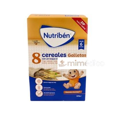 NUTRIBEN 8 CEREALES MIEL GALLETAS MARIA 600GR. NUTRIBEN