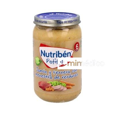 NUTRIBEN POTITO JAMON TERNERA VERDURAS 235GR.+6M NUTRIBEN