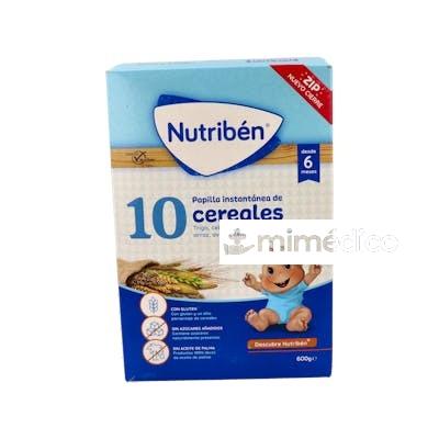NUTRIBEN PAPILLA 10 CEREALES 600GR. NUTRIBEN