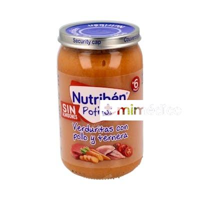 NUTRIBEN POTITO POLLO TERNERA VERDURITAS 235GR +6M NUTRIBEN