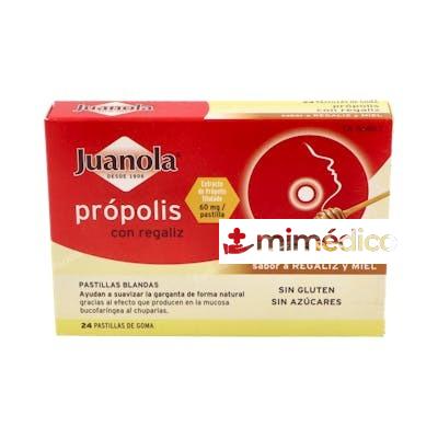 JUANOLA PASTILLAS PROPOLIS REGALIZ-MIEL 24UD.