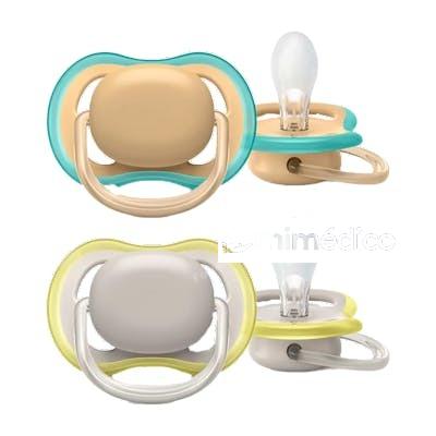 CHUPETE ULTRA SOFT 0-6MESES NEUTRO 2UDS. SCF091/03 AVENT