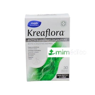 KREAFLORA BIOTIC+ENZIMAS DIGESTIVAS 30CAP. MAYLA