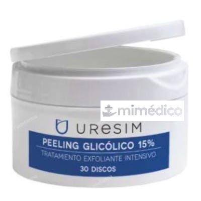 URESIM PEELING GLICOLICO 15% EXFOLIANTE 30DISCOS. URESIM