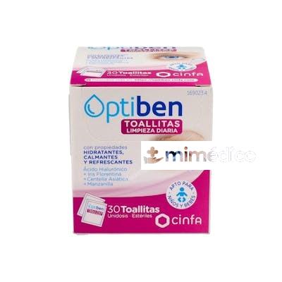 TOALLITAS OCULAR OPTIBEN 30UDS. CINFA OPTIBEN