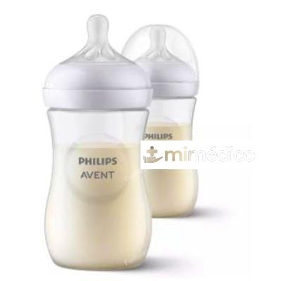BIBERON NATURAL RESPONSE 260ML DOBLE PACK AVENT