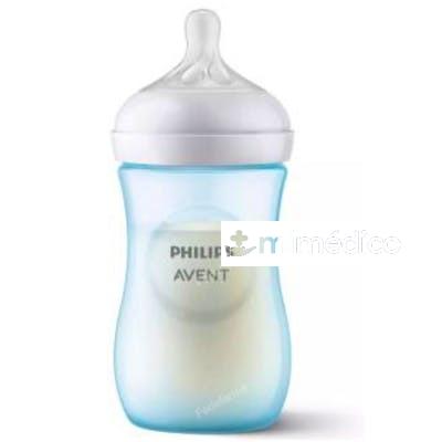 BIBERON NATURAL RESPONSE AZUL 260ML. AVENT