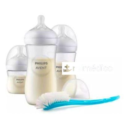 1 BIBERON 125ML+2 BIBERONES 260ML+CEPILLO LIMPIEZA AVENT
