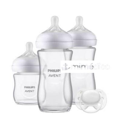 1 BIBERON 120+2 BIBERONES 240ML+1 CHUPETE 0-6MESES AVENT