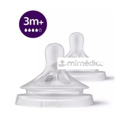 2 TETINAS NATURAL RESPONSE T4 3M+ SCY964/02 AVENT