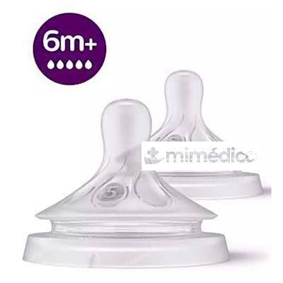 2 TETINAS NATURAL RESPONSE T5 6M+ SCY965/02 AVENT