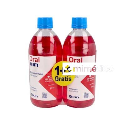 PACK ORALKIN ENJUAGUE BUCAL 500 ML 2X1 KIN