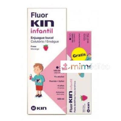 FLUOR KIN FRESA 500ML+ PASTA 50ML KIN