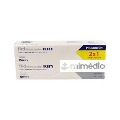 FLUOR KIN PASTA DENTAL BLANQUEADOR 125ML PACK 2X1 KIN