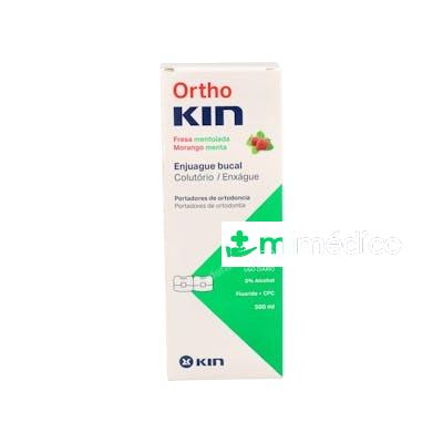ORTHO KIN FRESA MENTOL ENJUAGUE 500 ML KIN
