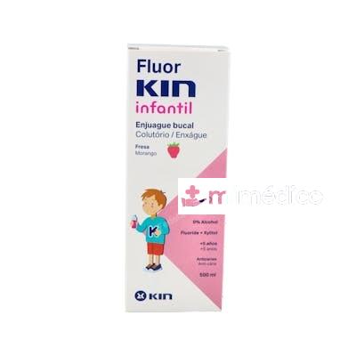 FLUORKIN INFANTIL FRESA ENJ. 500 ML KIN