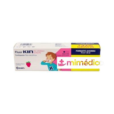 FLUOR KIN PASTA DENTAL INFAN FRESA 2-6AÑOS 75+25ML KIN