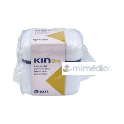 CONTENEDOR KIN ORO BAÑO PROTESIS DENTAL 1 BLANCO KIN