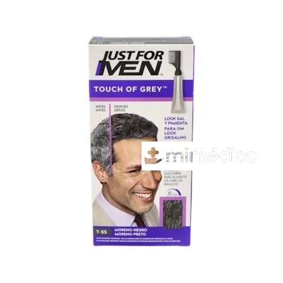 JUST FOR MEN TOUCH OF GREY TONO MORENO NEGRO T55 JUST FOR MEN