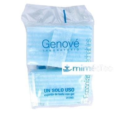 ESPONJA GENOVE GEL BAÑO 24 UNIDADES GENOVE