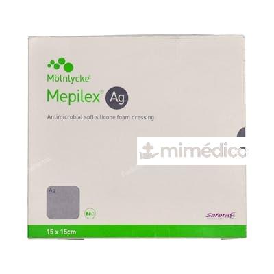 MEPILEX APOSITO AG/PLATA EST 15X15 CM 5 UN MOLNLYCKE