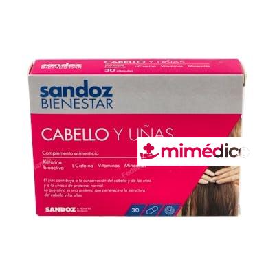 SANDOZ BIENESTAR CABELLO Y UÑAS 30 CAPS SANDOZ BIENESTAR
