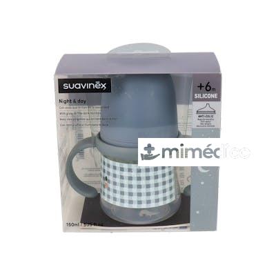 BIBERON ENTRENA ASAS BOQ SILICONA+4 M 150ML 1 UNIDAD SUAVINEX