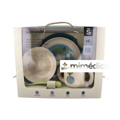 VAJILLA INF MANTEL-BOL-PLATO-TAZA-CUCHARA NINO +6M SUAVINEX