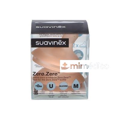 TETINA ZERO ANTIC B/ANCHA SILI FLUJO MEDIO 2 UNI SUAVINEX