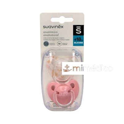 CHUPETE CLASICO TET ANATO SILICONA +18M 2 UNI SUAVINEX