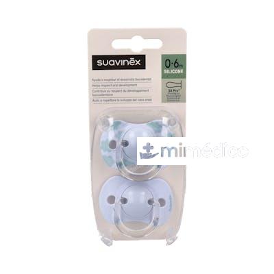 CHUPETE FISIOLOGICO TODO SILICONA SX PRO 0-6M 2 UN SUAVINEX
