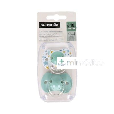 CHUPETE FISIOLOGICO SILICONA 6-18M 2 UNIDADES SUAVINEX
