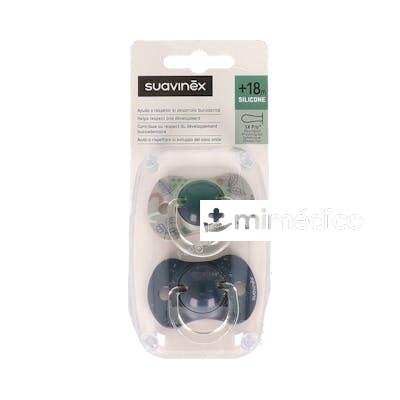 CHUPETE FISIOLOGICO SILICONA +18M 2 UNIDADES SUAVINEX