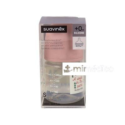 BIBERON TETINA FISIOLOGICA SILICONAT/U 0-6M S 150ML SUAVINEX