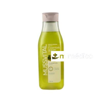 MUSSVITAL ESSENTIALS GEL BAÑO OLIVO 750ML MUSSVITAL