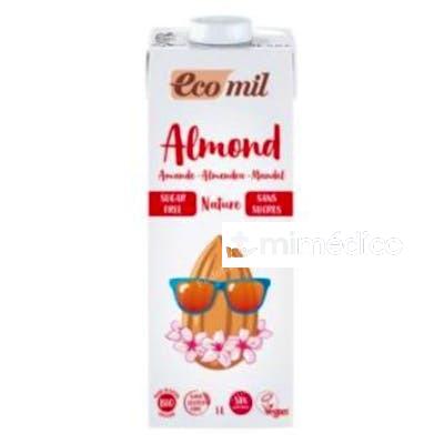 ECOMIL BEBIDA DE ALMENDRAS NATURE 1LT 6UDS BIO S/A ALMOND