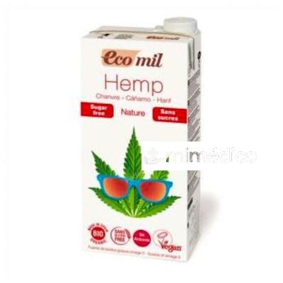 ECOMIL BEBIDA  DE CAÑAMO  NATURE 1LT 6UDS. BIO SIN AZUCAR ALMOND