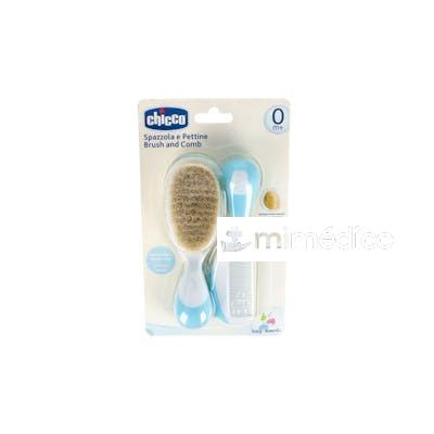 CEPILLO Y PEINE PELO NATURAL AZUL CHICCO
