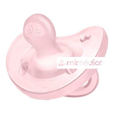 CHUPETE PHYSIO SOFT SILICONA ANATOMICO ROSA 0-6 1UN CHICCO
