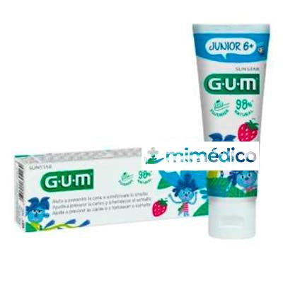 JUNIOR PASTA DENTAL INFANTIL FRESA 7-12 AÑOS 50ML GUM