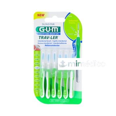 CEPILLO INTERDENTAL TRAV-LER 1414 1,1MM 6UN VERDE GUM