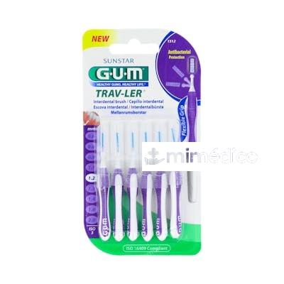 CEPILLO INTERDENTAL TRAV-LER 1512 1,2MM 6UN LILA GUM