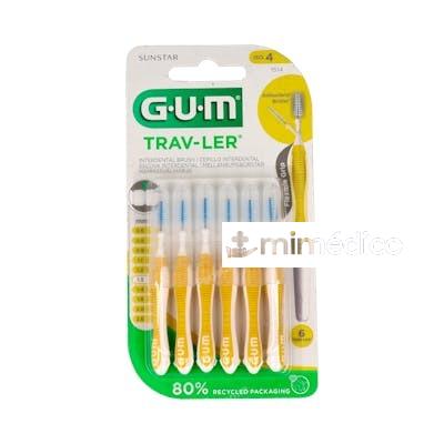 CEPILLO INTERDENTAL TRAV-LER 1,3MM 3UN AMARILLO GUM