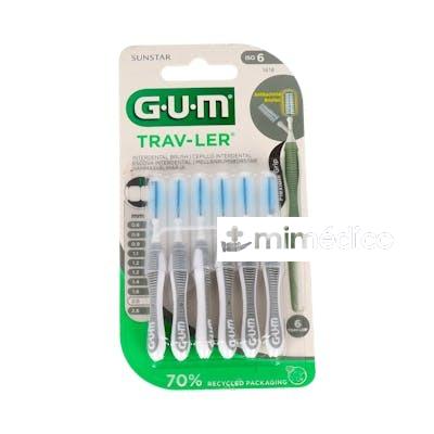 CEPILLO INTERDENTAL TRAV-LER 1618 2,0MM 6UN GRIS GUM