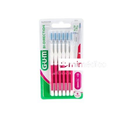 CEPILLO DENTAL BI-DIRECTION FINO CONICO ROSA 1.2 GUM